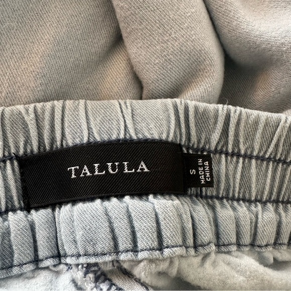 ARITZIA-“TALULA” Los Feliz Light Chambray Summer Joggers (Size:Small) - Picture 12 of 12